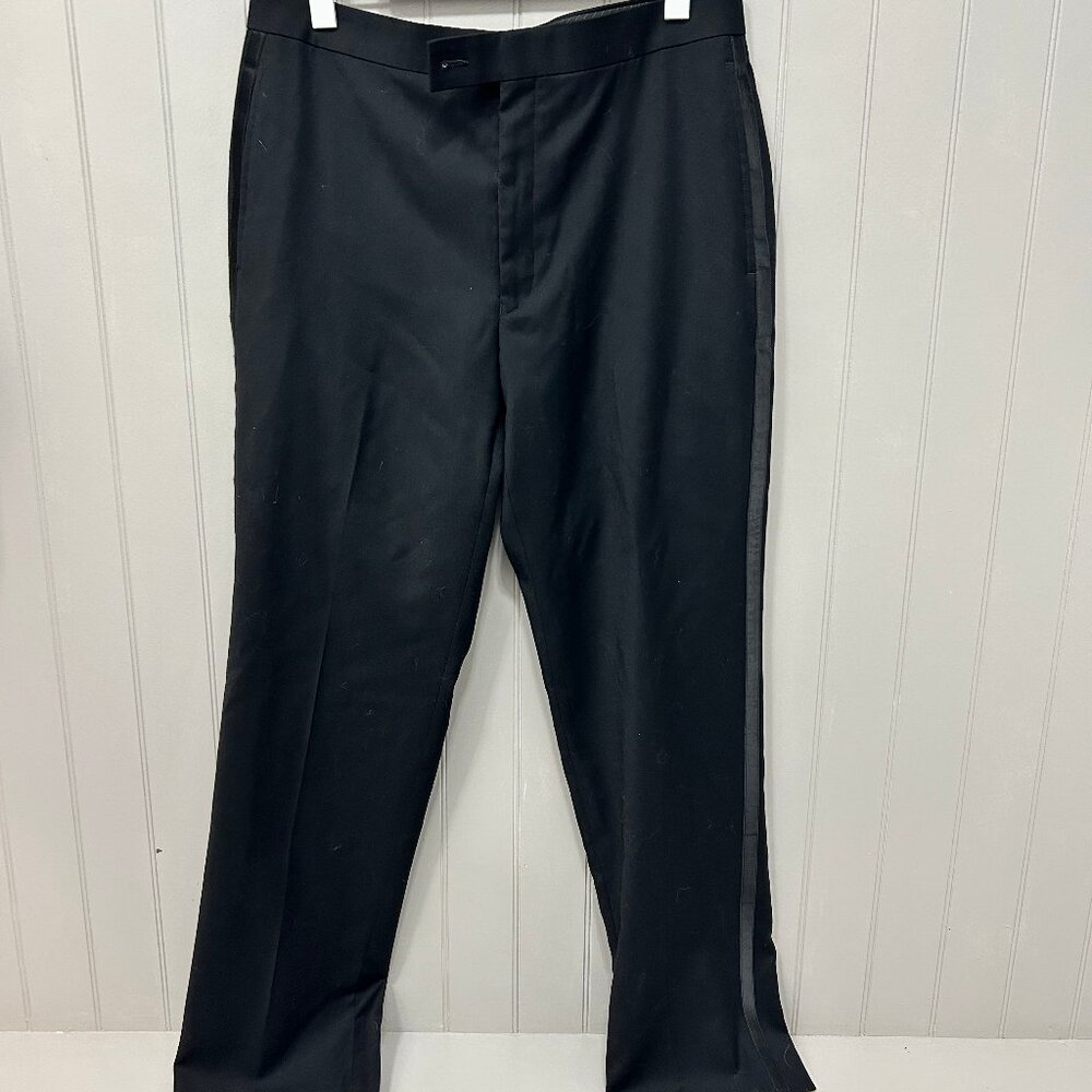 Mens Ralph Lauren 33W 32L black tuxedo pants